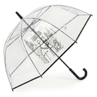 FUNNY RAIN duży przezroczysty parasol składany automat MORAMO
