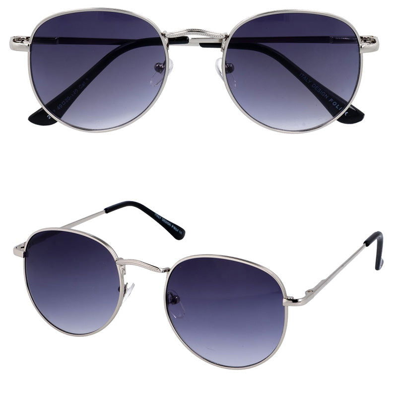 GEDON II srebrne okulary przeciwsłoneczne lenonki unisex MORAMO