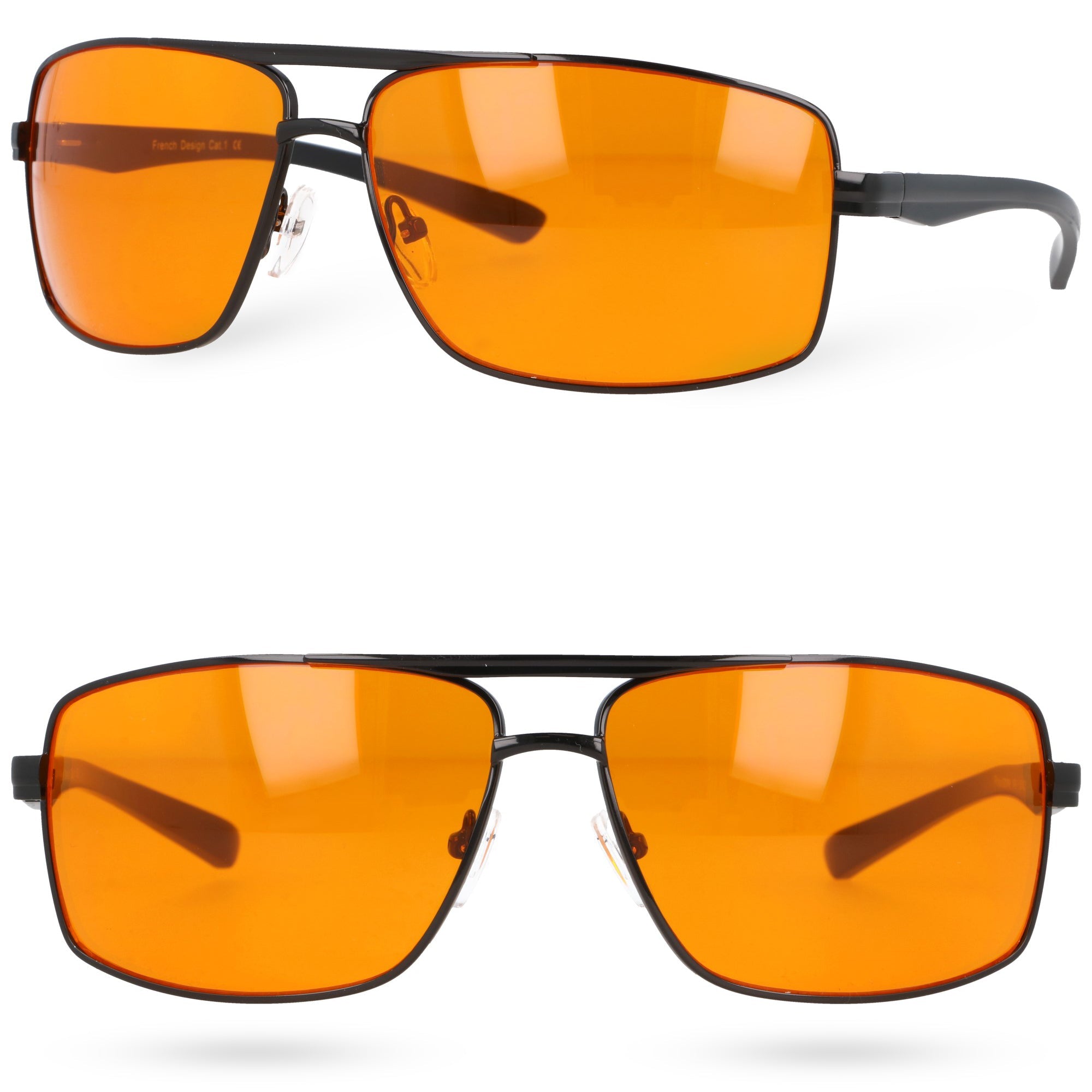 HEALTHSPECTACLES męskie pilotki blue light MORAMO