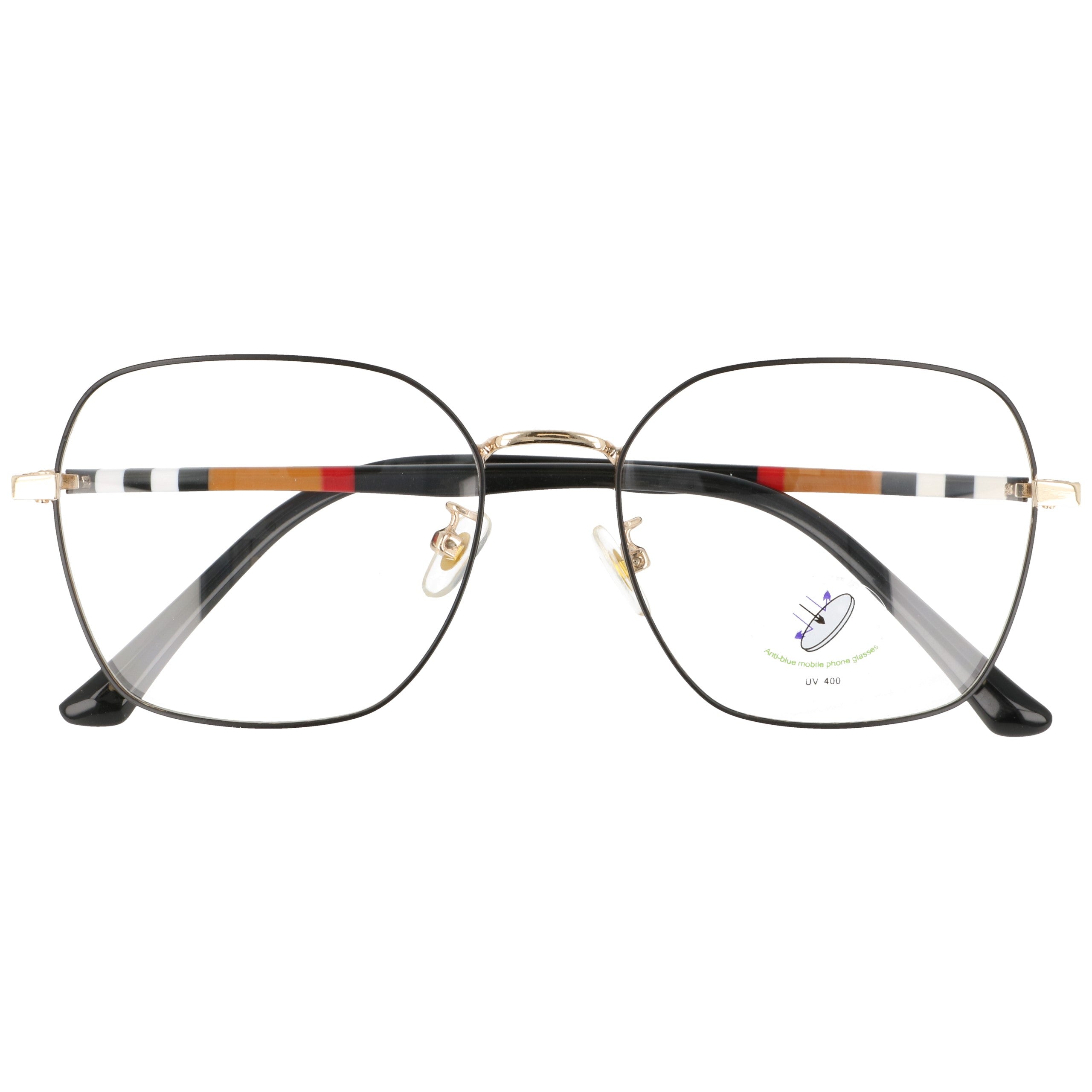 HELGE okulary do komputera blue light czarno-złote MORAMO