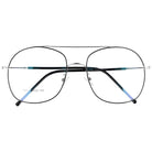ICO czarne metalowe oprawki pilotki unisex MORAMO