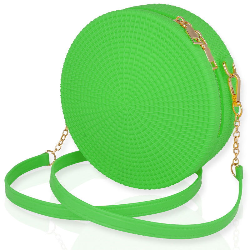 JELLY BASKET zielona damska torebka silikonowa lime MORAMO