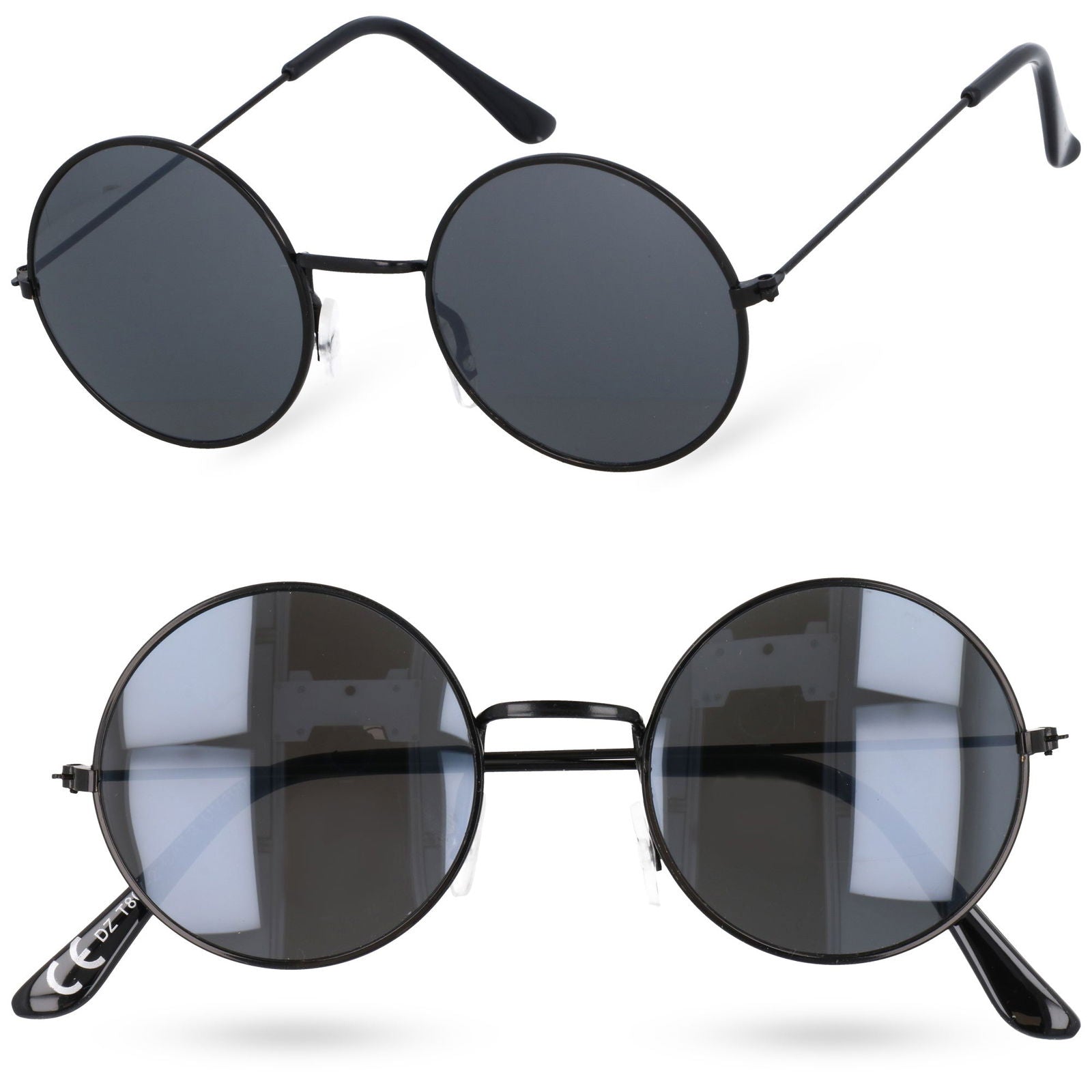JOHN metalowe okulary przeciwsłoneczne lenonki unisex MORAMO