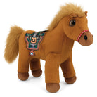 KARMEL brązowy pluszowy konik hobby horse 35cm MORAMO
