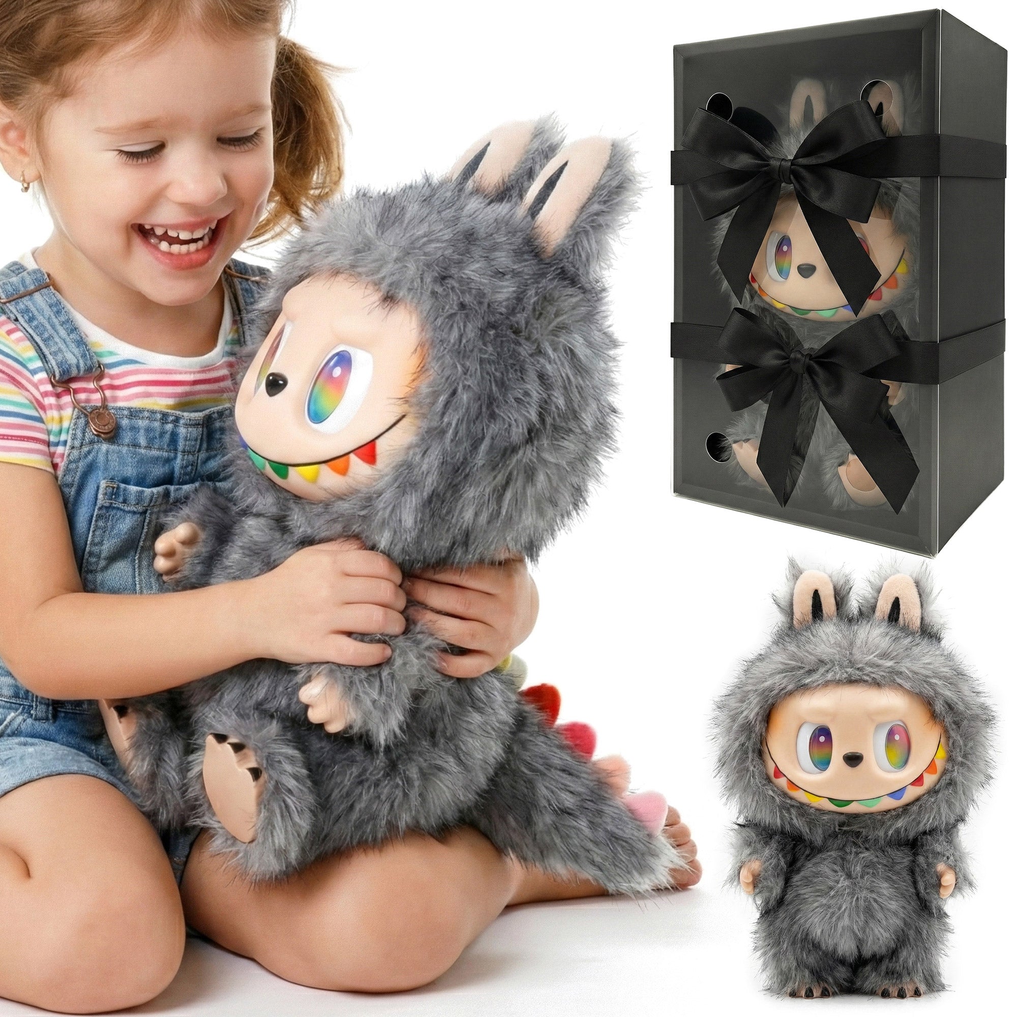 LABUBU maskotka smok figurka black 35cm MORAMO