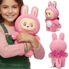 LABUBU różowa maskotka smok pluszak 30cm MORAMO