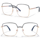 LARGE LUXE czarne damskie okulary blue light MORAMO