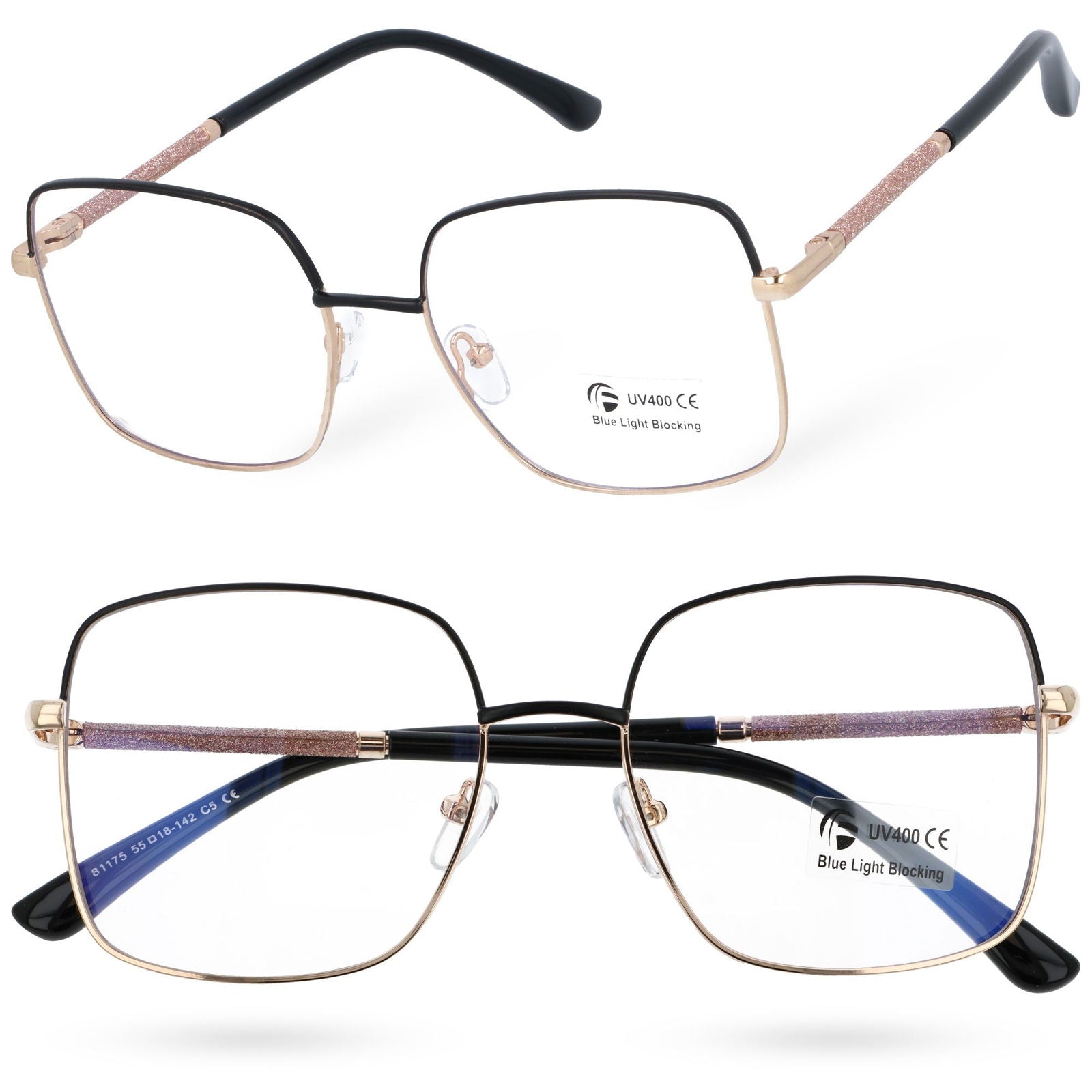 LARGE LUXE damskie okulary zerówki do komputera MORAMO