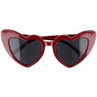 LAURENT damskie okulary przeciwsłoneczne serca dark red MORAMO