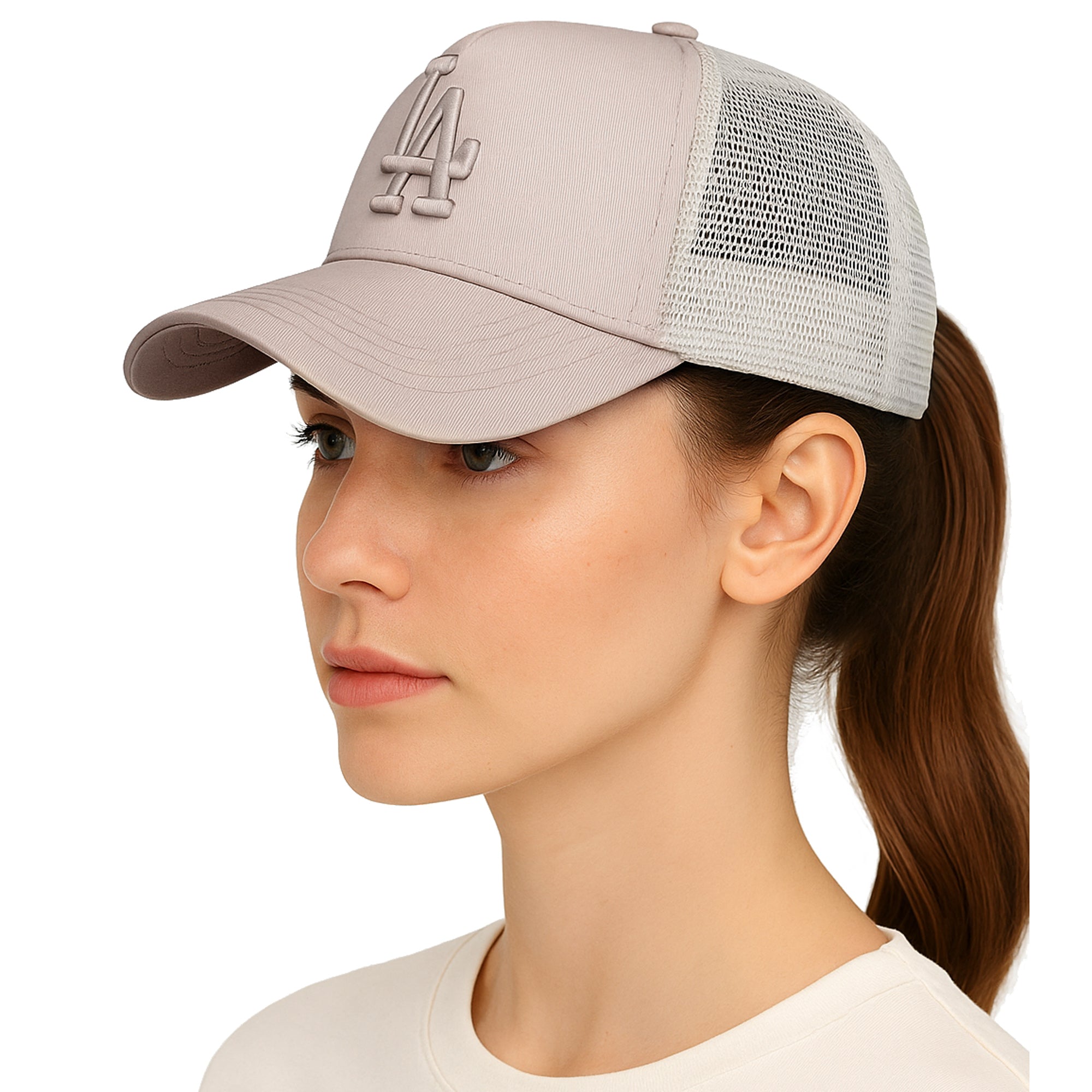 LGRAY szara czapka z daszkiem trucker unisex MORAMO