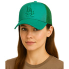 LGREEN zielona czapka z daszkiem trucker unisex MORAMO