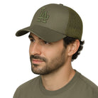 LOLIVE zielona czapka z daszkiem trucker unisex MORAMO