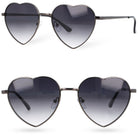 LOVE HEART BLACK 2 damskie okulary przeciwsłoneczne serca MORAMO