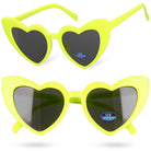 LOVE LENS YELLOW damskie okulary przeciwsłoneczne serca MORAMO