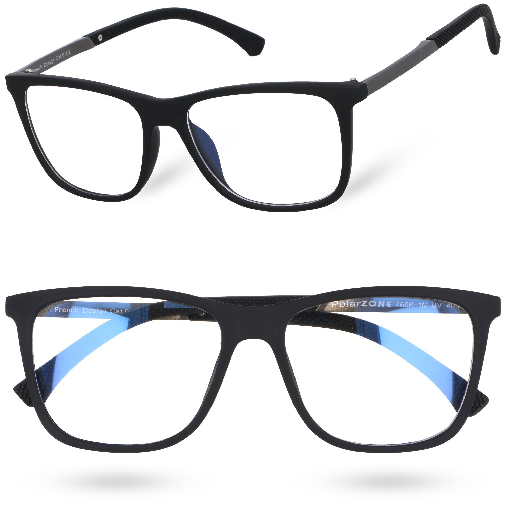 LUMEN czarne męskie okulary do komputera MORAMO