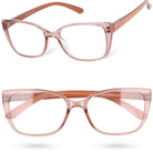 LUNA damskie okulary korekcyjne różowe kocie oczy MORAMO