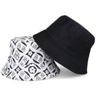 LV 1854 biały dwustronny kapelusz bawełniany unisex MORAMO