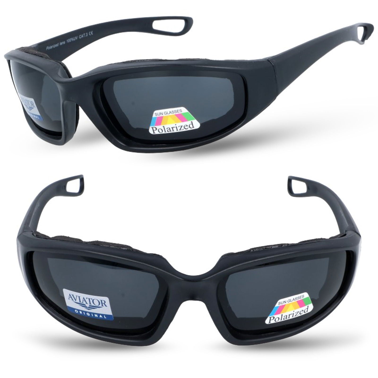MAKRIN BL męskie sportowe okulary polaryzacyjne czarne MORAMO