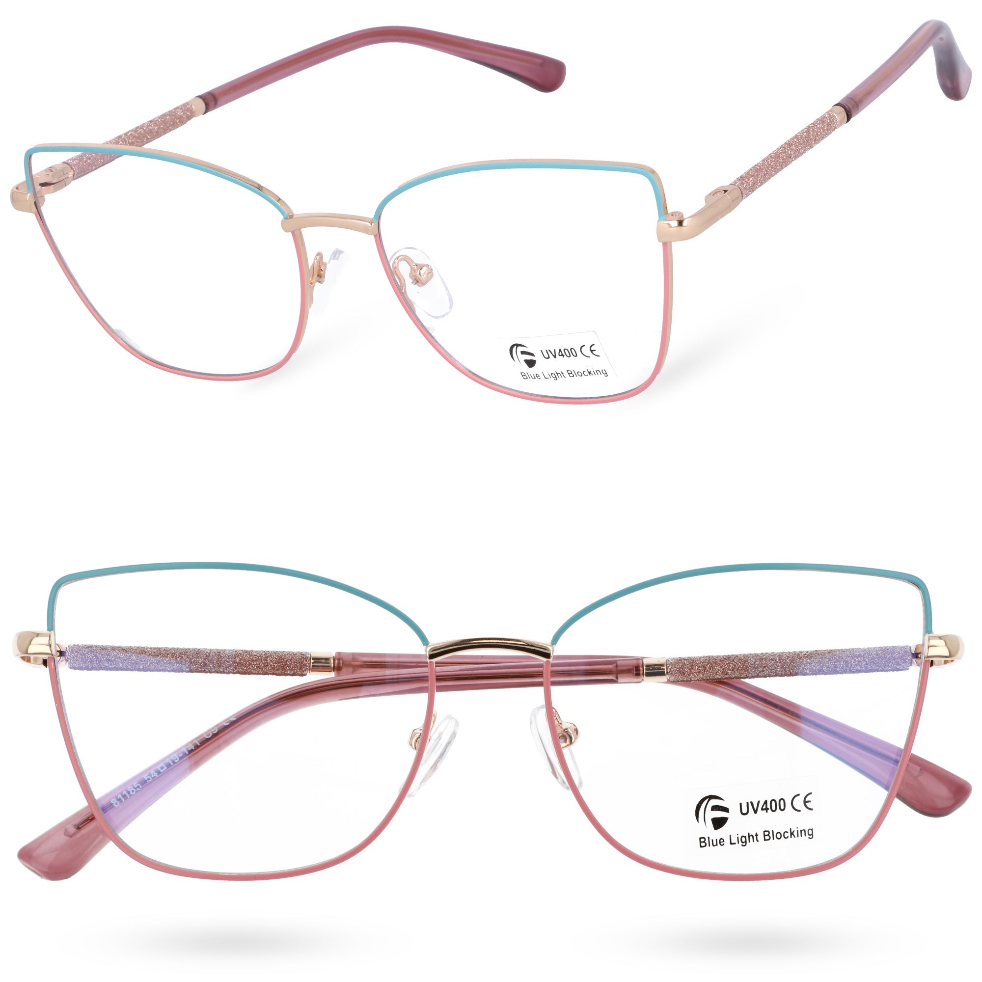 MIA MYSTIQUE damskie metalowe okulary antyrefleksyjne MORAMO