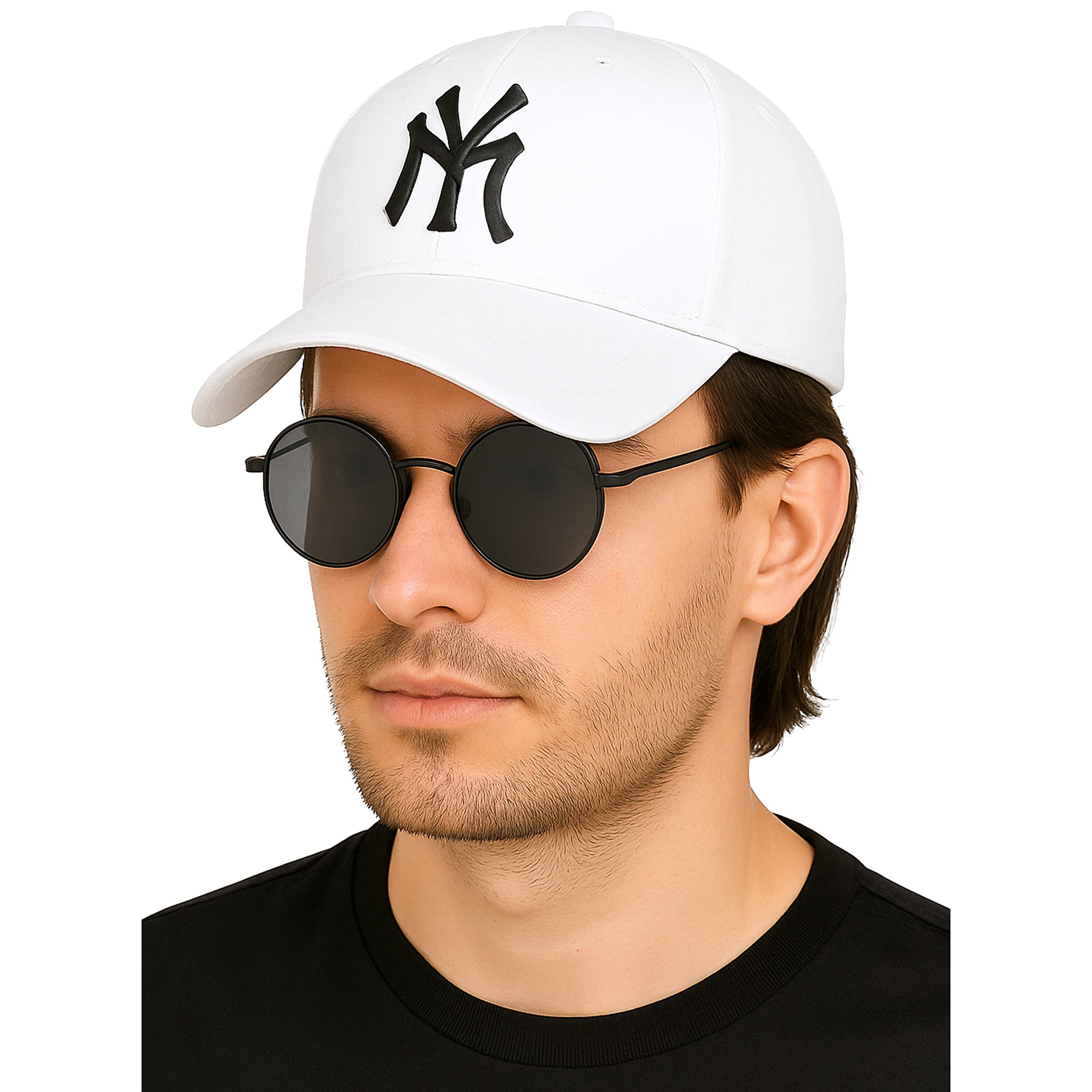 MY WHITE biała czapka z daszkiem regulowana unisex MORAMO