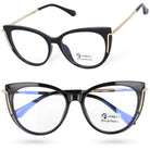 MYSTIC MEOW okulary damskie zerówki kocie oczy MORAMO