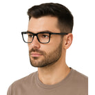 NERDYSHIELD czarne okulary zerówki do komputera MORAMO