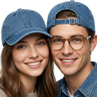 NEXO regulowana czapka bejsbolówka jeans blue MORAMO