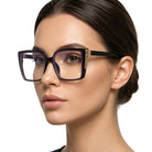 NOIRLUNA czarne damskie okulary do komputera MORAMO