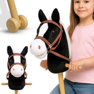 ONYX czarny hobby horse a3 z kółkami MORAMO