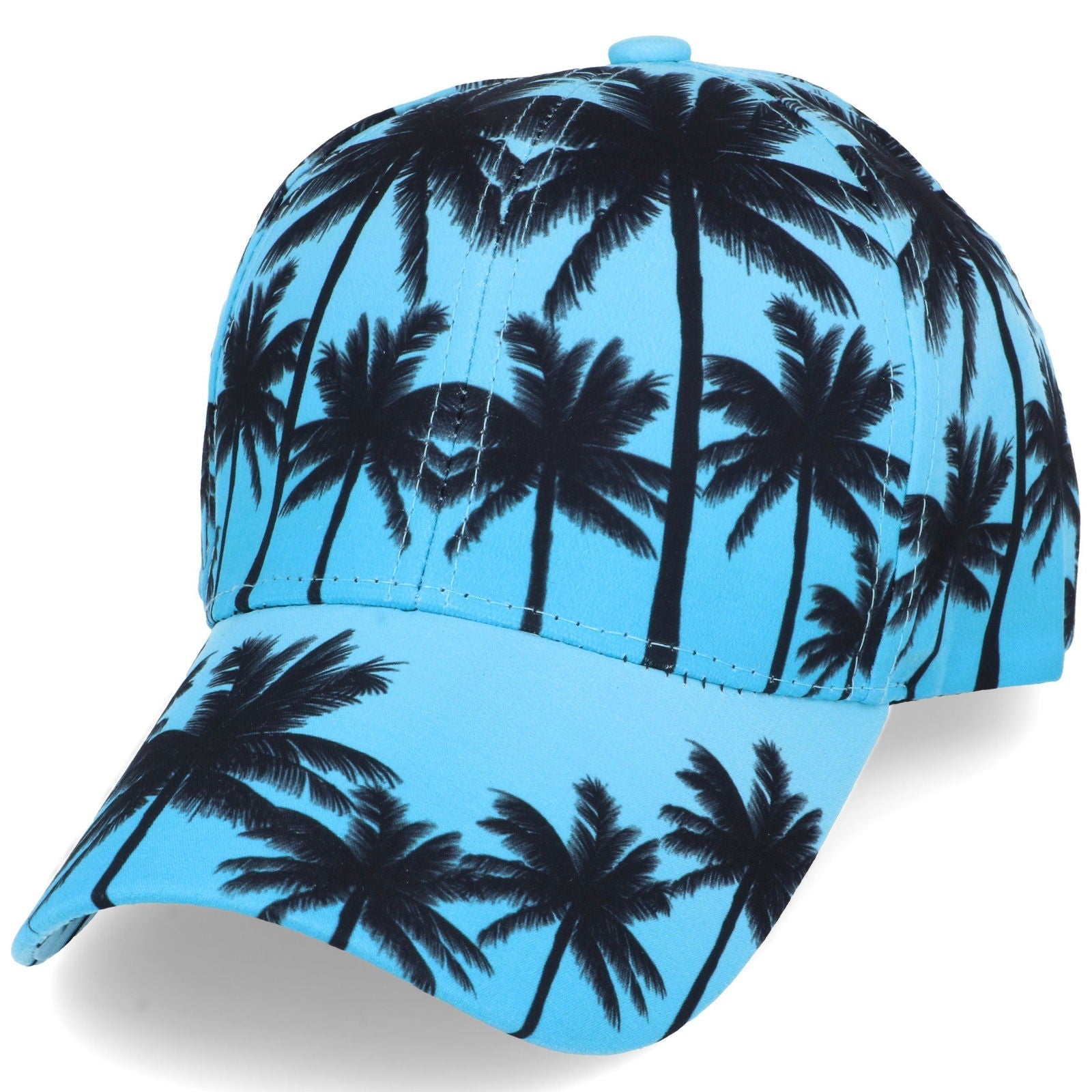PALM BLUE niebieska czapka z daszkiem unisex MORAMO