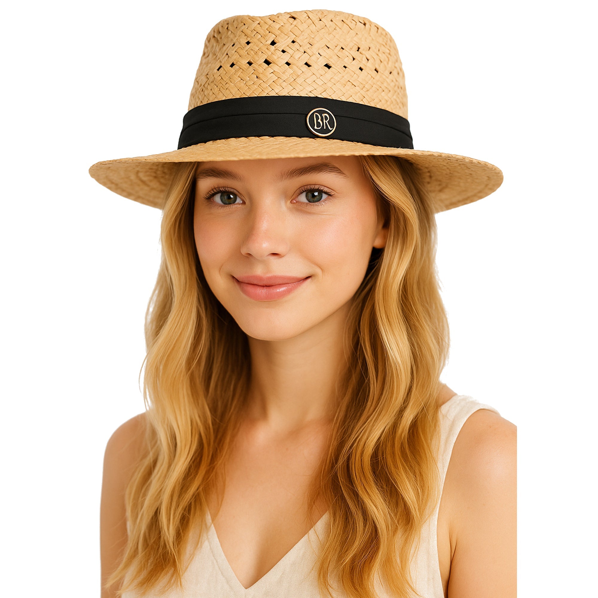 PALM SHADE brązowy letni kapelusz słomkowy unisex MORAMO