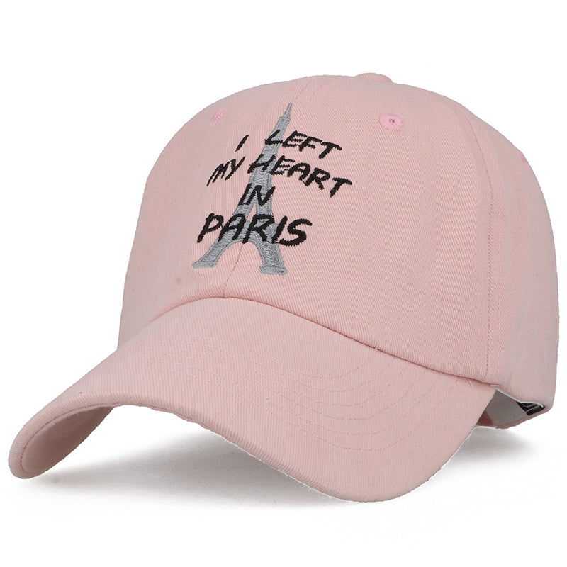 PARIS PINK regulowana różowa damska czapka bejsbolówka MORAMO