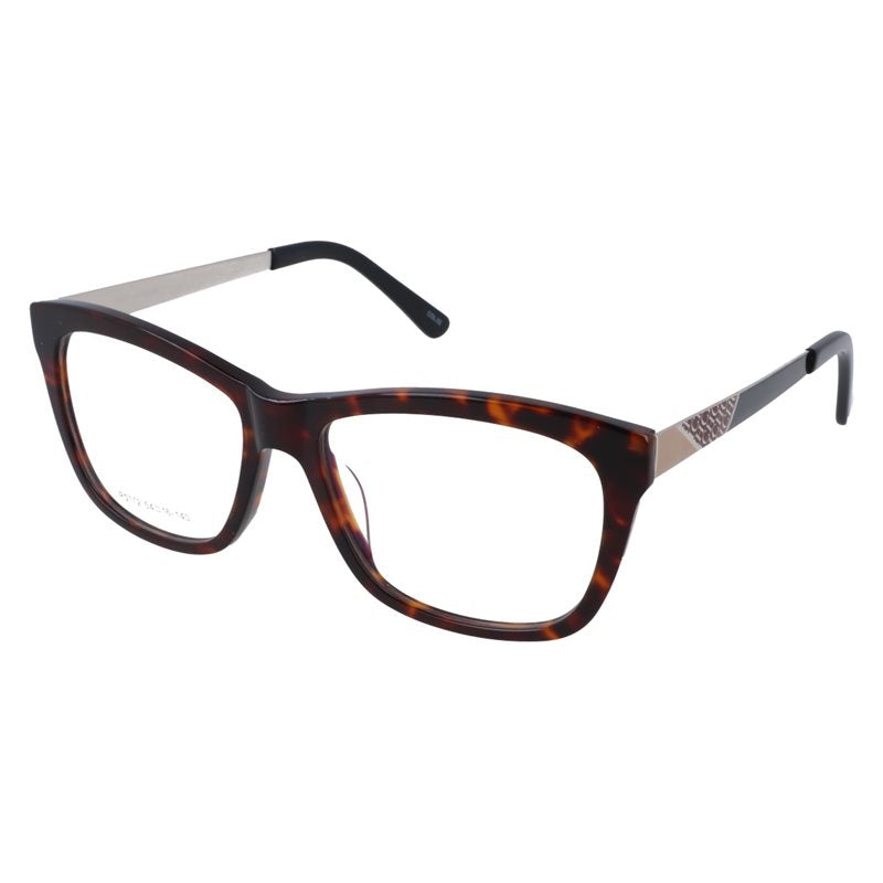 R0172 III damskie oprawki kocie oczy brązowe MORAMO