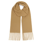 ROYAL COMFORT szal męski beżowy camel bawełna MORAMO