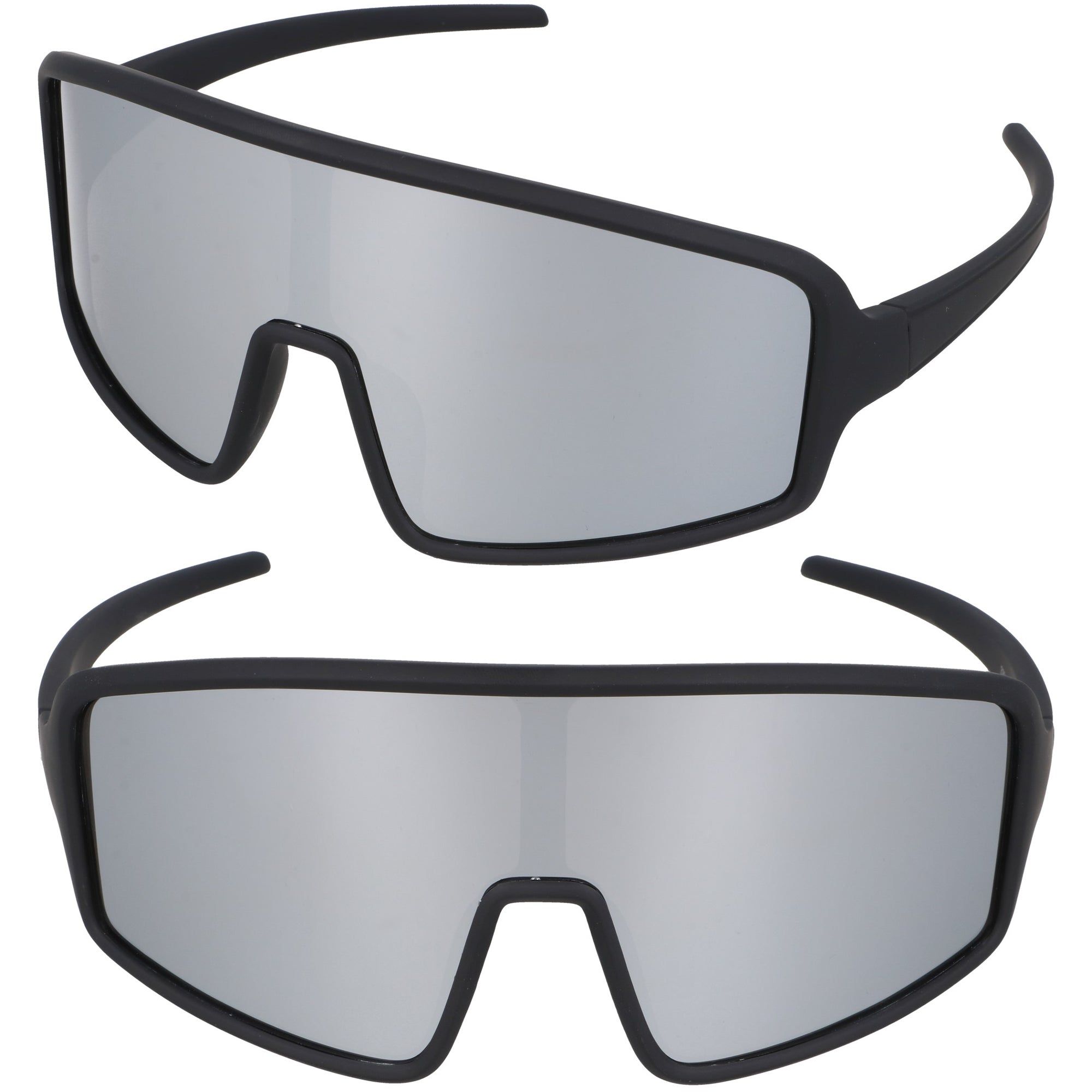 SKYLINE okulary sportowe srebrne lustrzane unisex MORAMO