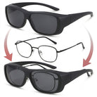 SPORT MAT czarne polaryzacyjne okulary na okulary MORAMO
