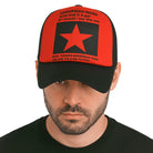 STAR czerwona czapka z daszkiem trucker unisex MORAMO