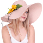 SUNFLOWER PINK duży różowy kapelusz damski 57 MORAMO