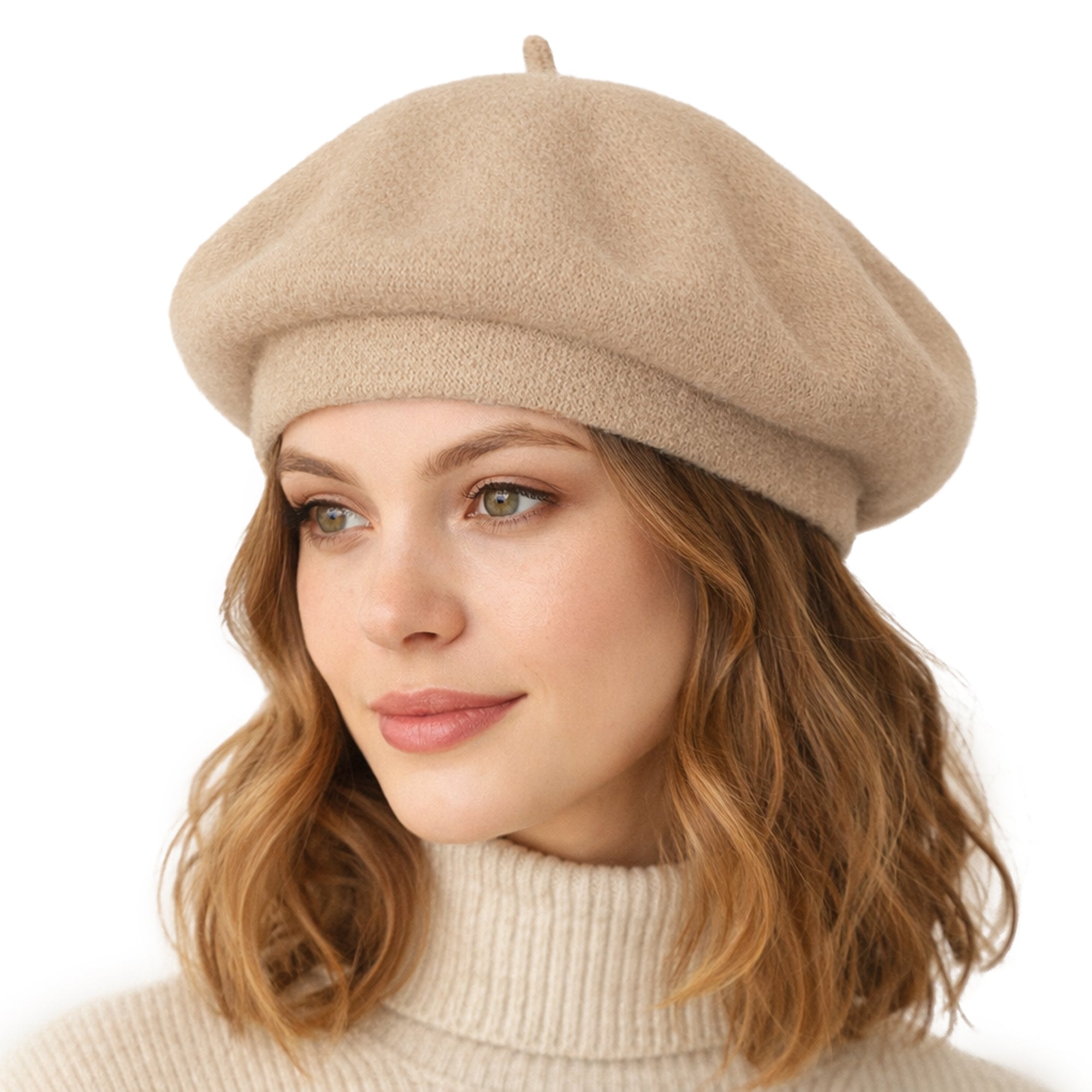 ÉTOILE DU MATIN beżowy beret damski 2 MORAMO