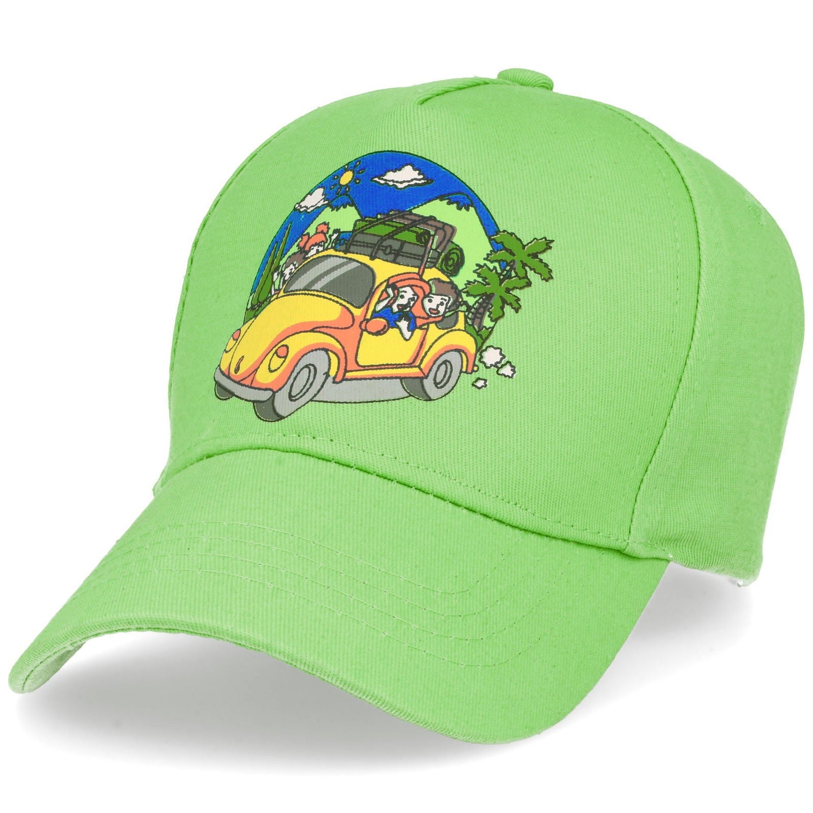 TRAVEL GREEN bawełniana zielona czapka z daszkiem MORAMO
