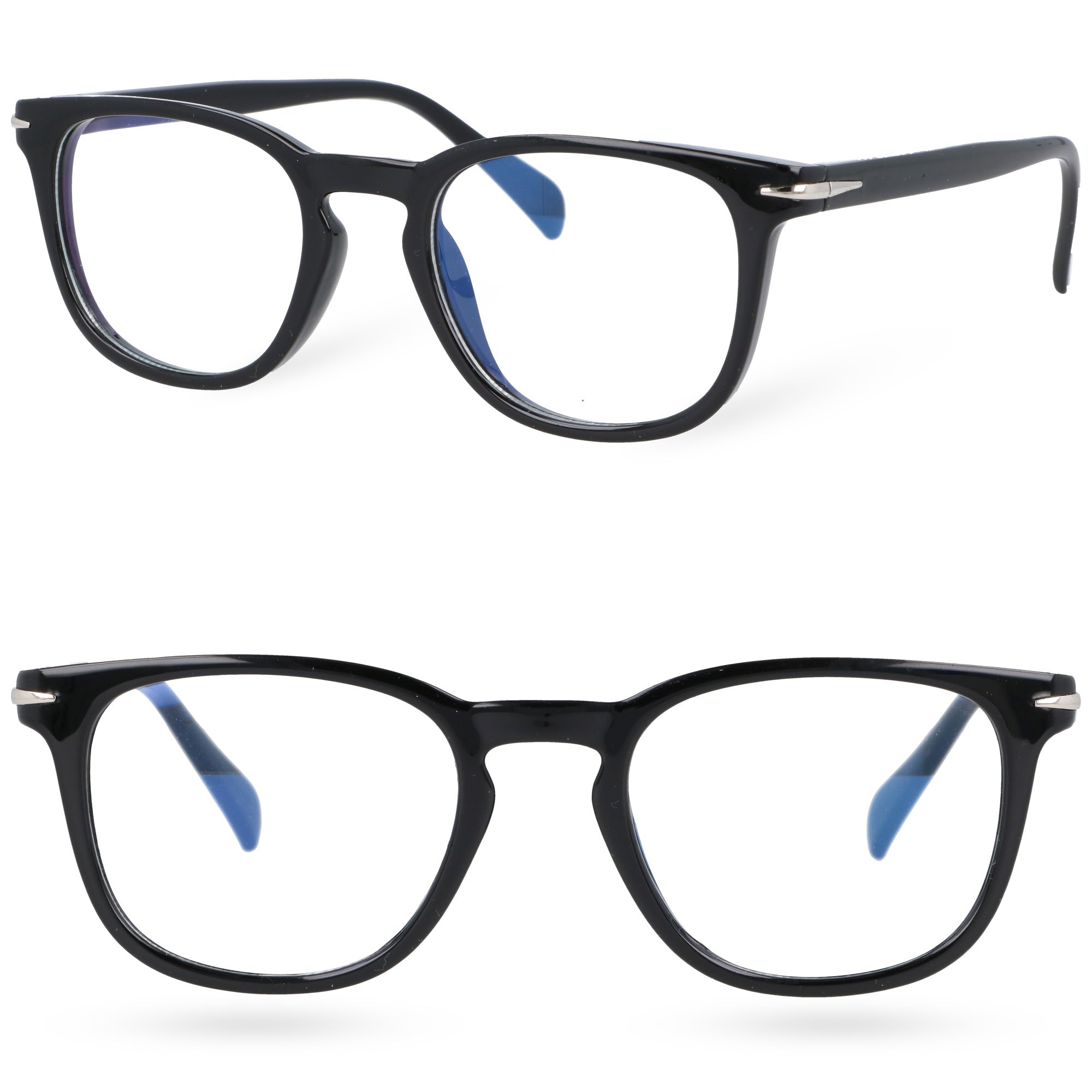 TRUEVIEW czarne owalne zerówki z antyrefleksem MORAMO