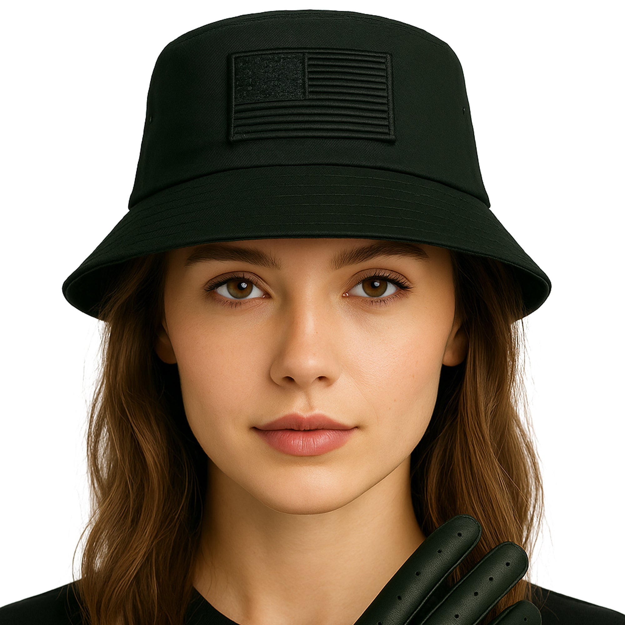 USA czarny kapelusz bucket unisex 57 MORAMO
