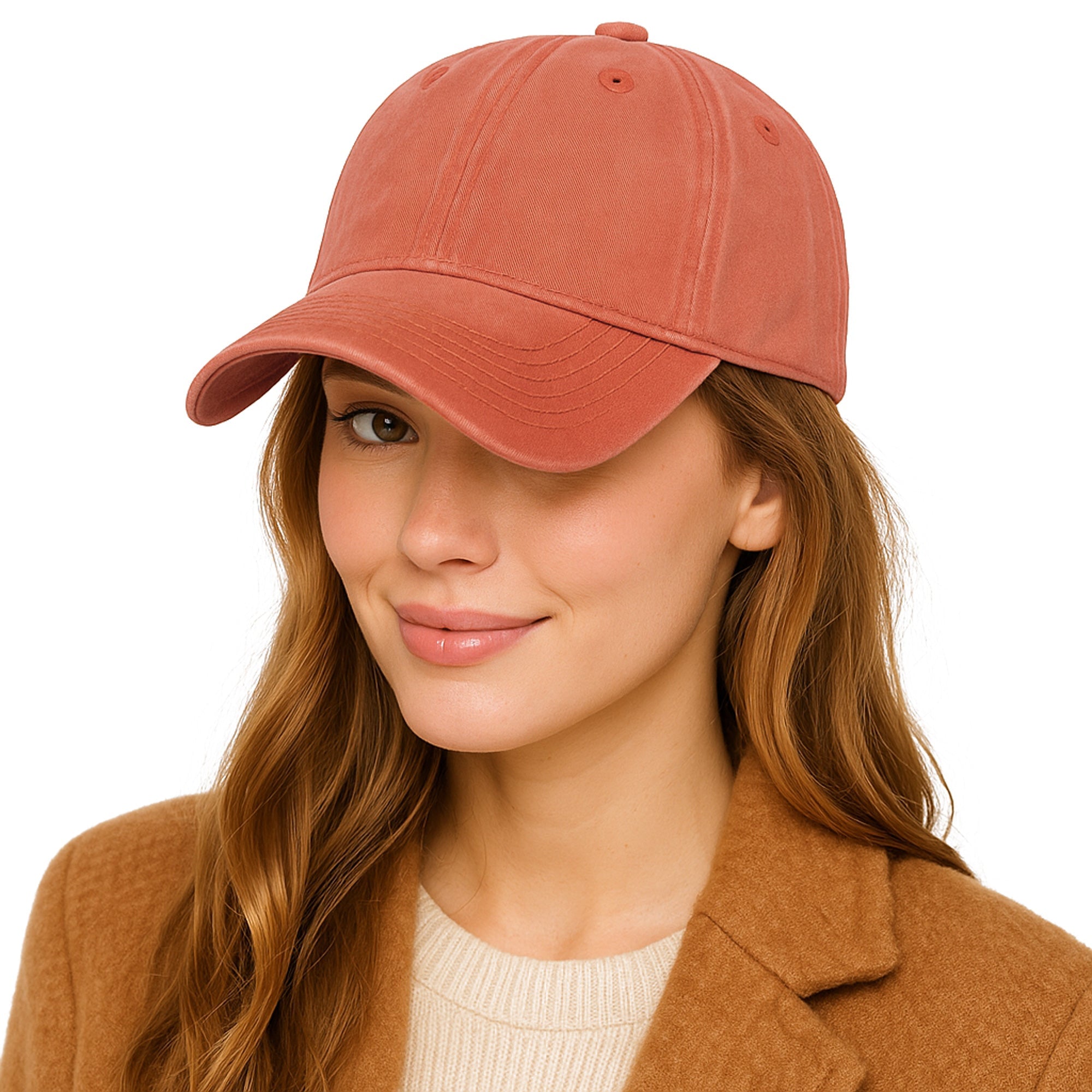 VINTAGE PEAK LADRILLO pomarańczowa czapka z daszkiem unisex MORAMO