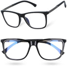 WAYFARER czarne męskie okulary zerówki do komputera MORAMO